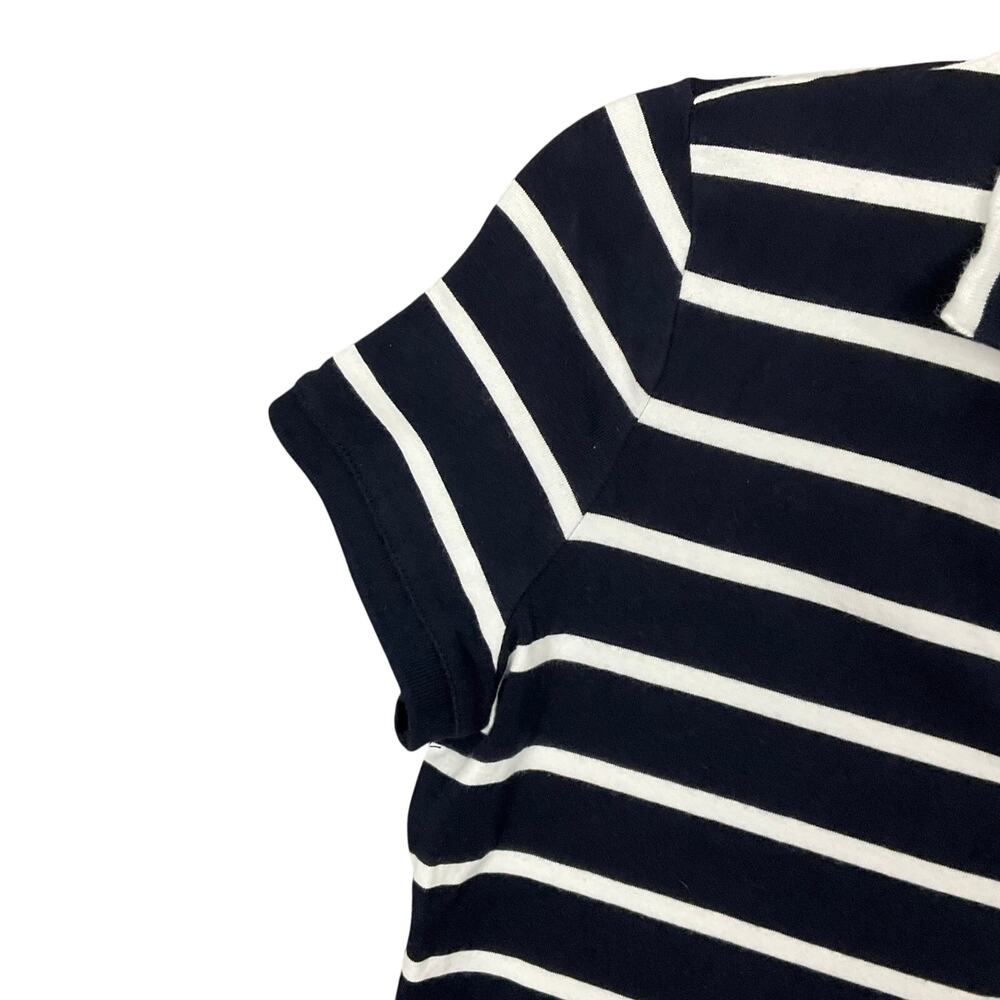 LAUREN RALPH LAUREN T Shirt Mini Dress Logo Crest Blue White MP SML Prep Tennis - Picture 6 of 9